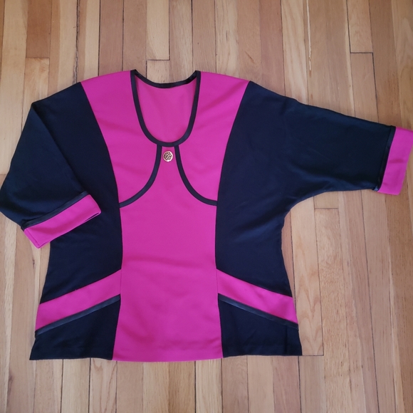 Formal to Casual Jersey 3/4 dolman sleeves women's top XL - Picture 7 of 8